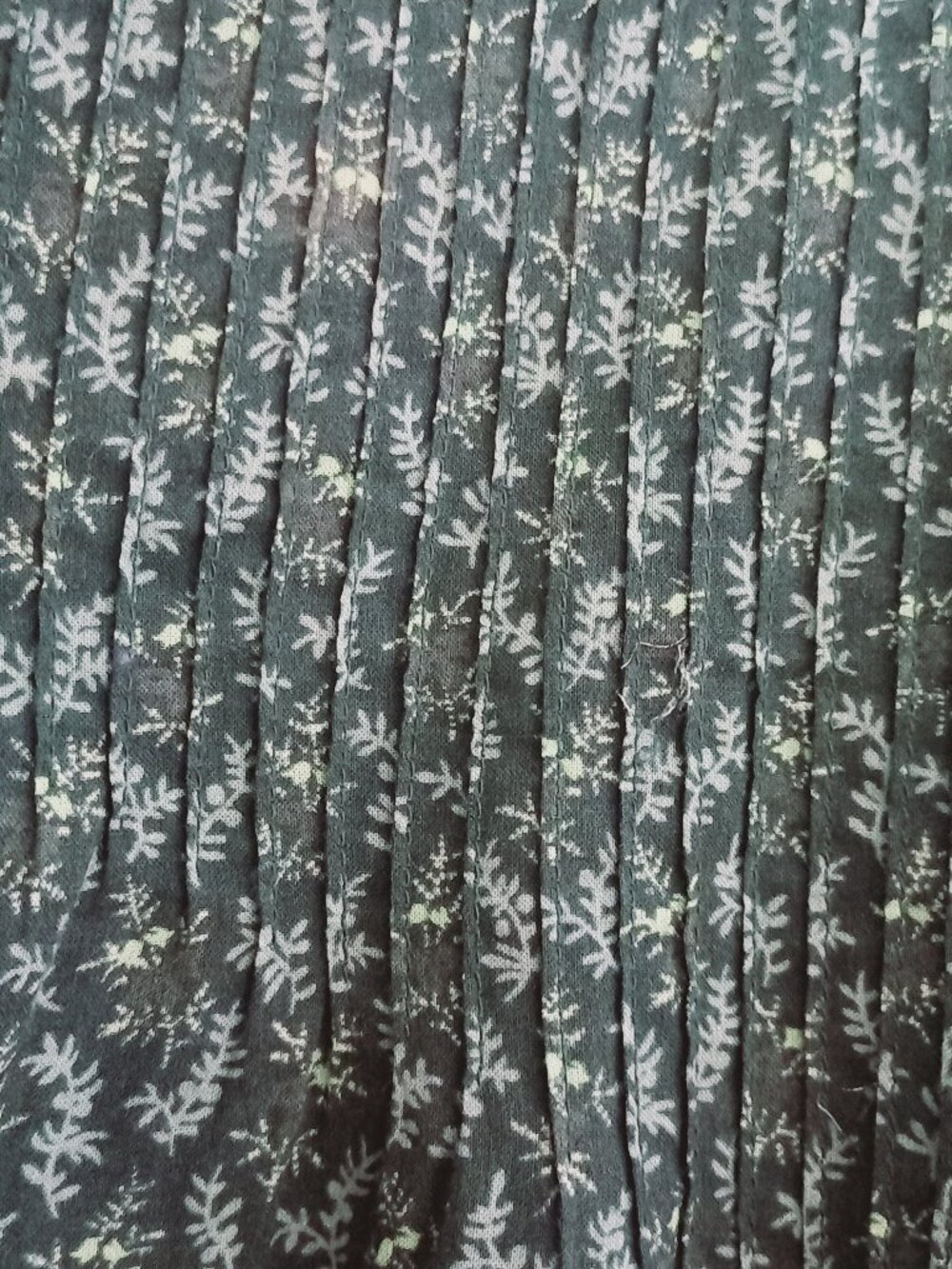 DOEN green floral cotton blouse - Picture 7 of 15